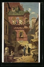 Künstler-AK Carl Spitzweg