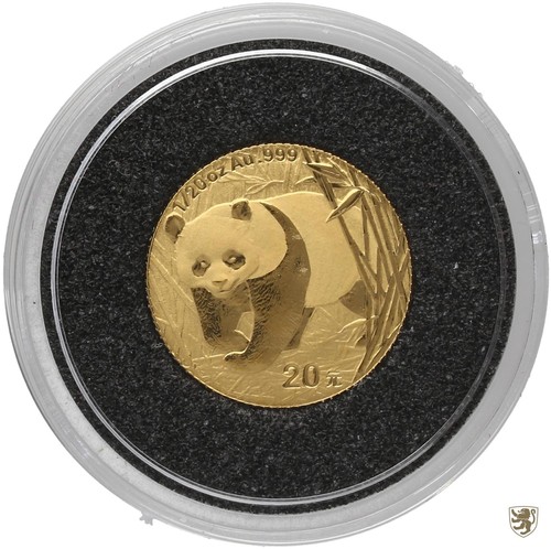 China yuan 2002 panda 20 - yuan, 1/20