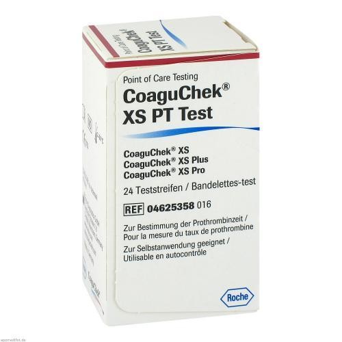 Coaguchek test 24 st - coaguchek, pt