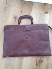 Vintage leder aktentasche - leder,