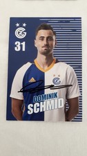 Grasshoppers Zürich Dominik Schmid original handsignierte Autogrammkarte