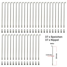 37 Stück Speichen 234mm