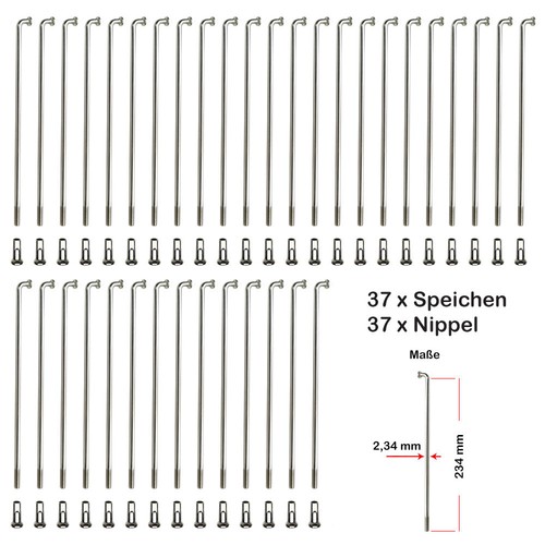 Stück speichen 234mm - 37,