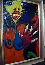 Voyeur und Prostituierte Peter Robert KEIL 1969 original Gemälde.