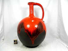 Rare HEY Hartwig Heyne Keramik  vase  rare shape & glaze variation H 31/2 45 cm