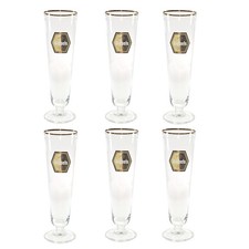 6x Diebels Bierglas Glas Pils