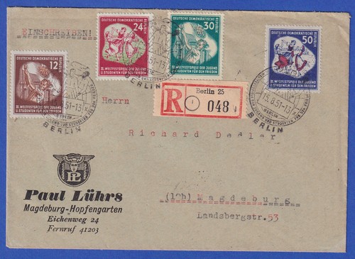 Ddr 1951 weltfestspiele - ddr,