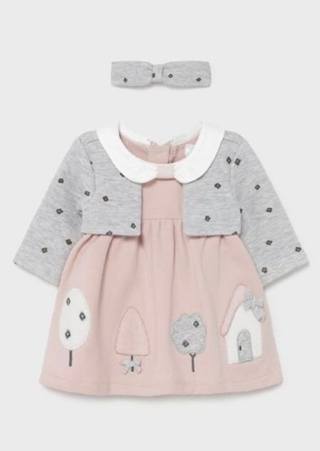 Mayoral kleid mit - mayoral, angenähten