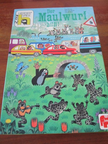 Altes brettspiel der maulwurf - altes,