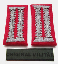 Bundeswehr Kragenspiegel Heer Oberst i.G. im Generalstab Karmesin Uniform Jacke