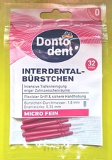 Bürstchen zur Reinigung von Zahnzwischenräumen, 32 Stück / OVP