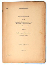 Bundesbahn -Kursbuch -DV Erhaltung Dampflokomotiven  Teilheft 11 Führerhaus 1960