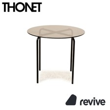 Thonet Glas Couchtisch Schwarz