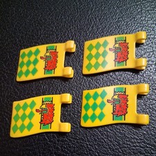 Playmobil (R) Ritter- Fahne - Flagge  4 St -  ZUSTAND Sehr Gut