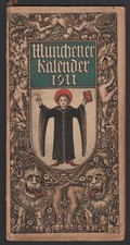 MÜNCHENER KALENDER 1911 WAPPEN OTTO HUPP