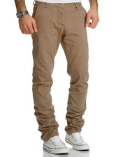 Herren Regular Slim Stretch Chino Hose Fit R7019