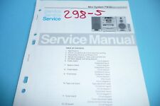 Service Manual-Anleitung für Philips FW 40   ,ORIGINAL!