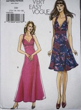 Schnittmuster  Voque  Easy 8493 Kleid  Vintage  Gr. USA 12-18 Deutsch 38-44