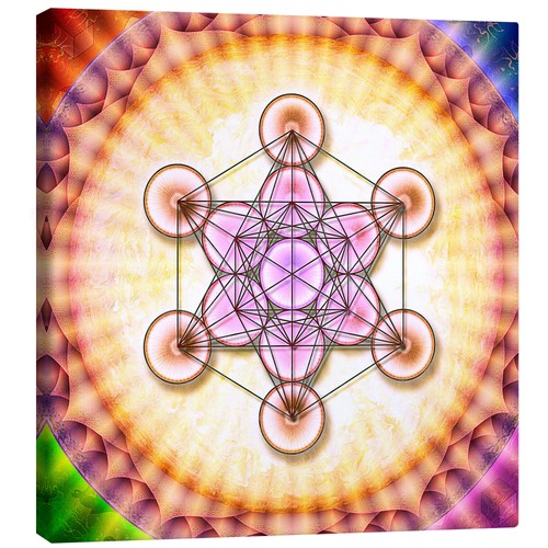 Leinwandbild metatrons würfel - leinwandbild,