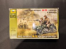 Modellbau 1:35 Zvezda M-72 russisches Motorrad mit Crew