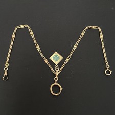 antike Art Deco Uhrenkette für Taschenuhr Schieberkette