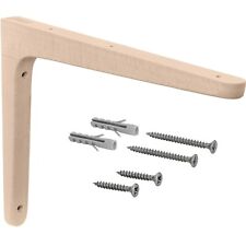 Gedotec Regalwinkel Holz Regalträger Buche Wandkonsole Holzwinkel massiv Wand