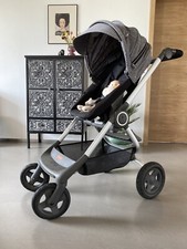 STOKKE Scoot V2 Gestell Black inkl. Sitz+Dach Grey