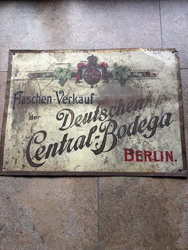 Emailleschild central bodega - emailleschild,
