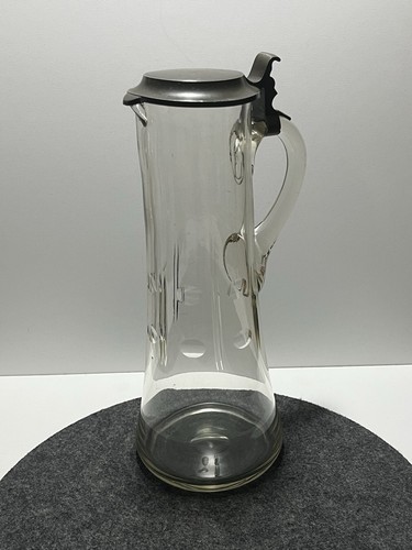 Alter biedermeier glaskrug - biedermeier,