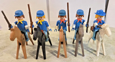 Playmobil Western 5 Soldaten Klicky ACW Nordstaaten Blauröcke US Kavallerie (4)