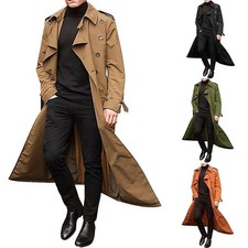 Herren Trenchcoat Lang