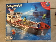Playmobil 4472 Frachtschiff Conlines Titan Container Boot Hafen