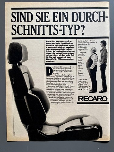 Recaro sportsitz schalensitz - recaro,