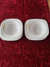 2x servierschüsse 21cm 6,5 tief und 2x servierteller 26 cm domestic calla