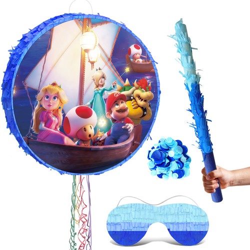 Super mario piñatas set - super,