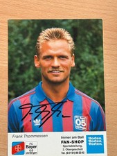 Frank Thommessen Bayer 05 Uerdingen Autogrammkarte original signiert #47209