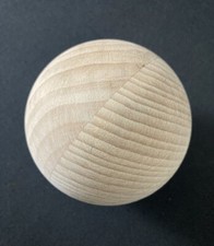 5 Holzkugeln Buche natur Ø