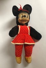 Walt Disney alte  Minnie Mouse Micky Maus Puppe - Körper Holzwolle 