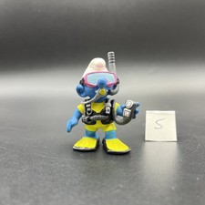 Schlumpf 20466 Taucher 2 von 2000 (5) scuba diver smurf Schleich 2.0466
