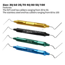 Dental Endo Kondensator Guttapercha Spitzen NITI Edelstahl Hand-Plugger SANDENT