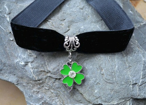Trachtenschmuck samtband - trachtenschmuck,