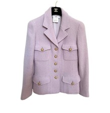 Iconic Vintage Chanel Jacket from 1996 Runway Show with Gripoix Buttons FR38