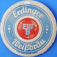 Alter Bierdeckel Erdinger Weißbräu Erding um 1952 mit Impressum