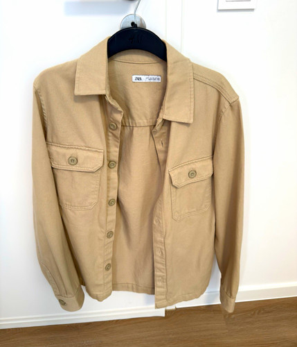 Zara herren hemdjacke beige - zara,