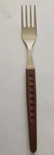 DDR Punktebesteck Menügabel braun 20cm