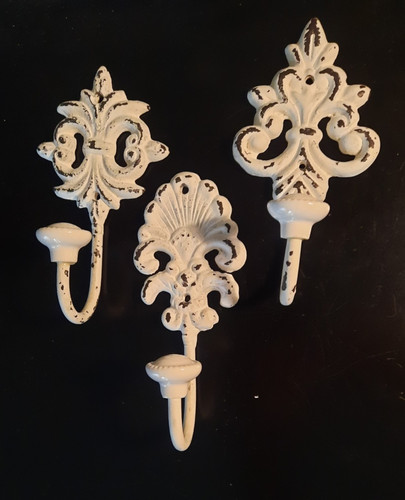 Wandhaken weiß shabby - ,