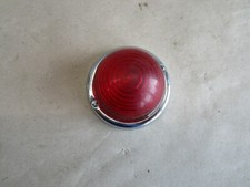 Oldtimer Rücklicht Rückleuchte Blinker Chrom Rahmen Blende rot rund Ø ca.75mm
