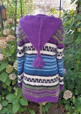 Hippe Strickjacke mit Alpaka