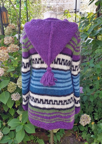 Hippe strickjacke mit - strickjacke, alpaka