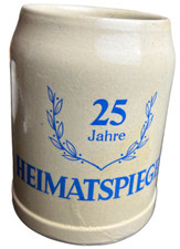 25 Jahre Heimatspiegel Bier Krug Zeitung Werbung Sammeltasse 0,5L Bierkrug rar